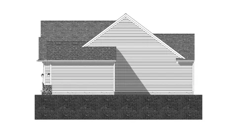 The Riverbend house plan, exterior view 2